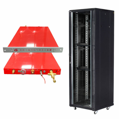 Environmentally Friendly Automatic Rack Fire Suppression Unit In Red For Fire Risk Reduction
