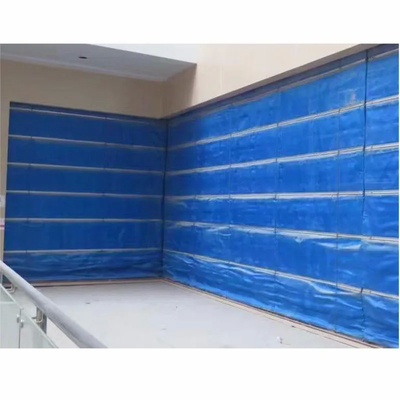 Customized Blue Fire Roller Curtain For Shopping Center