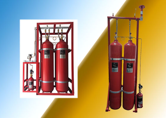 Inert Gas IG100 Fire Suppression System Cylinder Volume 80L 90L Enclosed Flooding